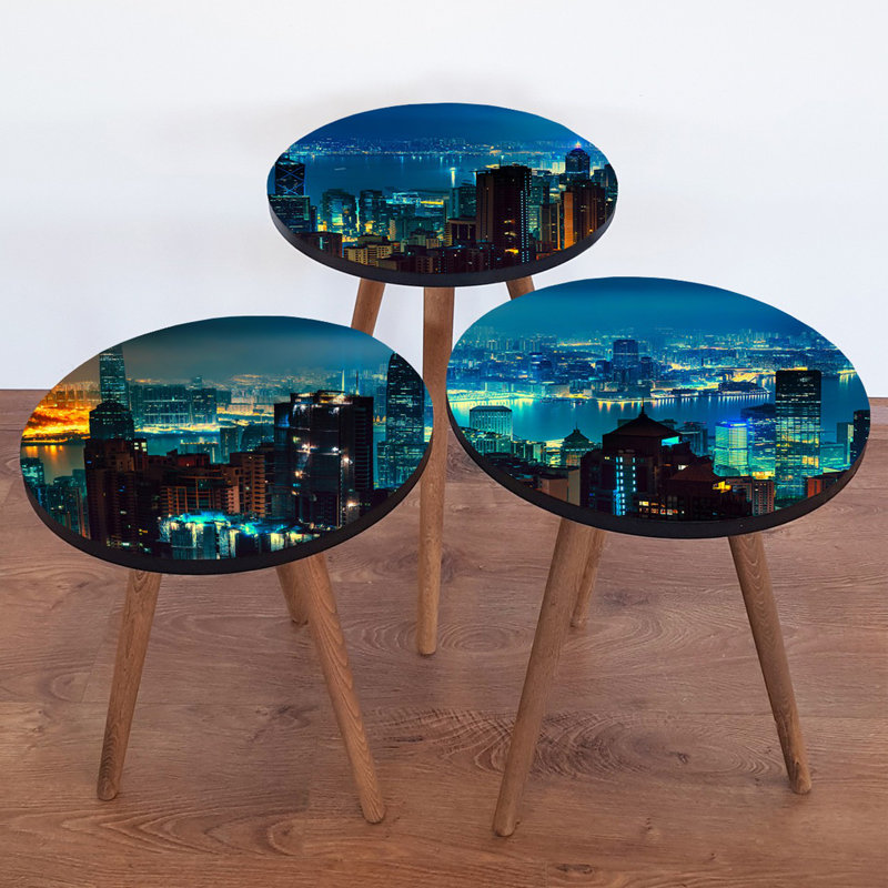Tables gigognes 3 pieds Barbieri