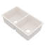 Évier de cuisine double bac 50/50 StoneCore couleur grès avec accessoires-136268635-136268640