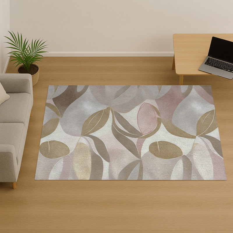 Floral Area Rug, Runner 70 x 140 cm