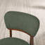 Chaise de salle à manger rembourrée en boucle de style milieu du siècle avec dossier incurvé (ensemble de 4)-1683102698