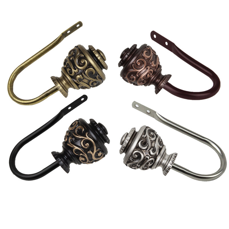 Accessoire de quincaillerie de retenue Charleen, Noir