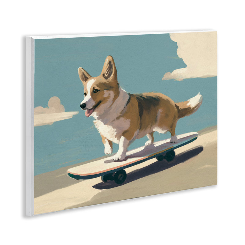  «Skateboarding Corgi Dog» par Svetlana Aleynikova