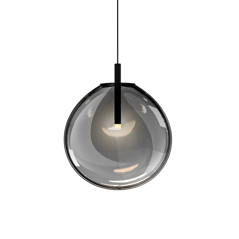 Cantina 1 - Light Pendant, 14" H x 12" W x 3.75" D, Smoke Fade