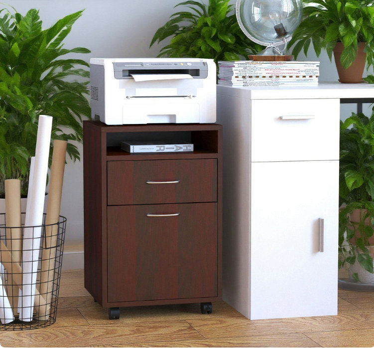 Organisateur de rangement mobile, Brun