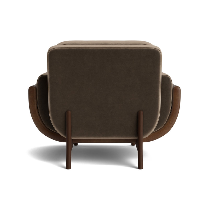 Regatta Chair, Performance Velvet - Otter/Bedford - Tobacco, Sienna