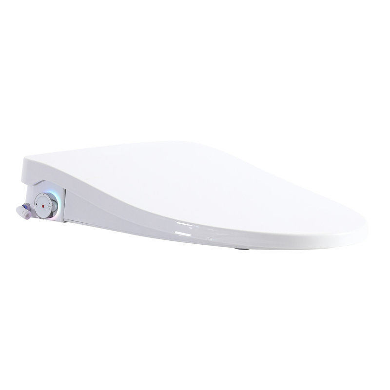 Bidet intelligent avec capteur d'ouverture / fermeture automatique, réglage de la température de l'eau et affichage numérique du siège de toilette portatif pour la salle de bain, mode contrôle latéral, quatre options de chauffage