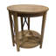 Table de bout en bois massif avec rangement Laarni