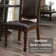Emmons Upholstered Open Back Side Chair in Espresso