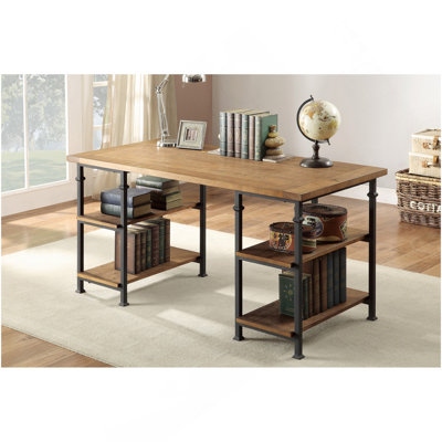 Table de bureau 1 pièce Vintage avec 4 tablettes ouvertes