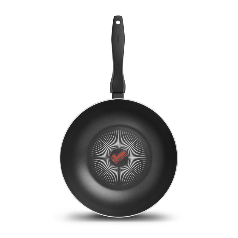 Tower T700316 SmartStart Gourmet 28cm Aluminium Wok with Aeroglide Non-Stick Coating, Induction Compatible