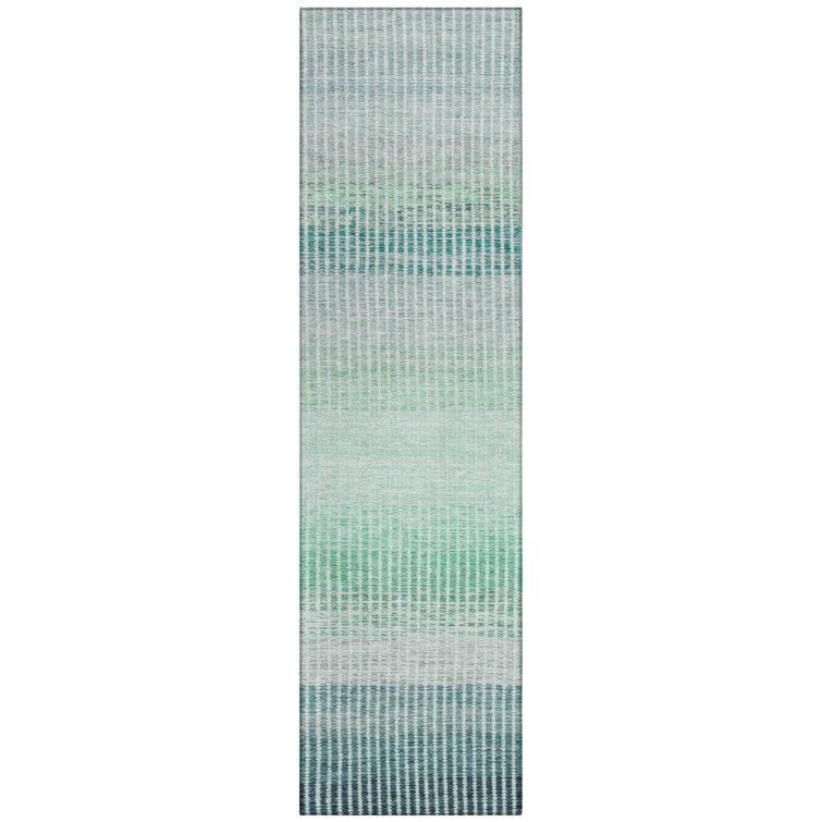 Machine Washable Indoor/Outdoor Jouett ACN2313 Stripes Rug