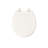 Brevia Toilet Seat with Quick-Release Hinges and Grip-Tight Bumpers-10979258-91059805