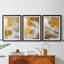 ABSTRACT Series CDXLV III - Impression sur mesure avec cadre de qualité supérieure mat - 3 pièces-2042835250-2042835248