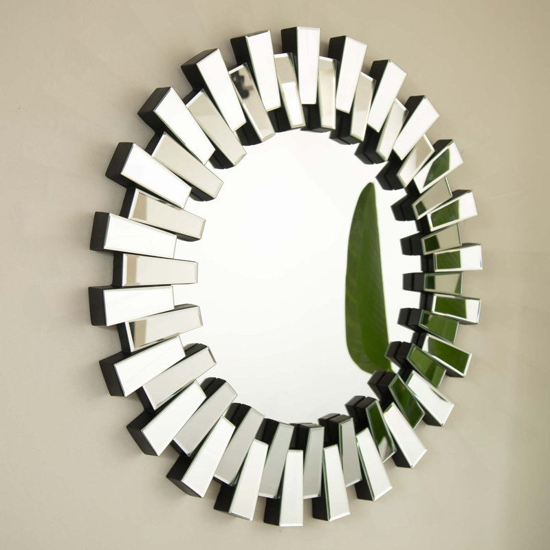 Miroir mural rond en polyuréthane