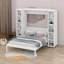 Grand lit escamotable moderne escamotable avec portes de rangement-1858670206