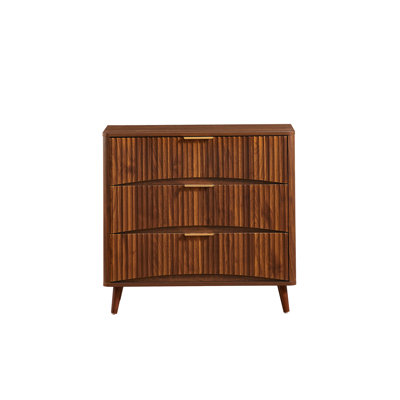 Commode 3 tiroirs cannelée