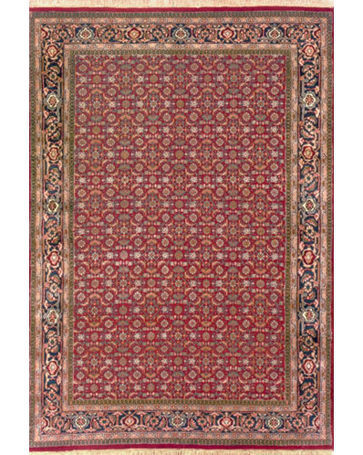 Tapis bourgogne / bleu marine Signature Legacy M011, Rectangle 8 pi x 10 pi