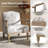 Amilio 27.75" W Farmhouse Floral Armchair-345598919