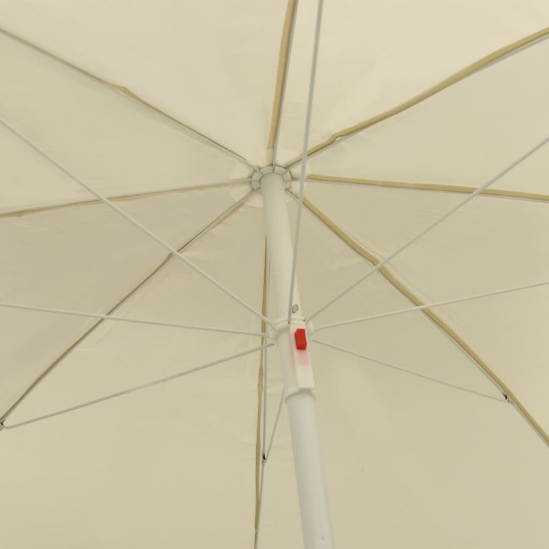 Parasol de plage Jattin, Jaune sable,  L 104,3 po x H 106,3 po