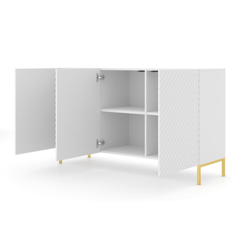 Agosta 150cm Sideboard, White