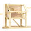 Cage à hamster en bois à 3 niveaux avec fond amovible