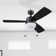 44" Barcadero 3 - Blade LED Propeller Ceiling Fan with Pull Chain and Light Kit Included