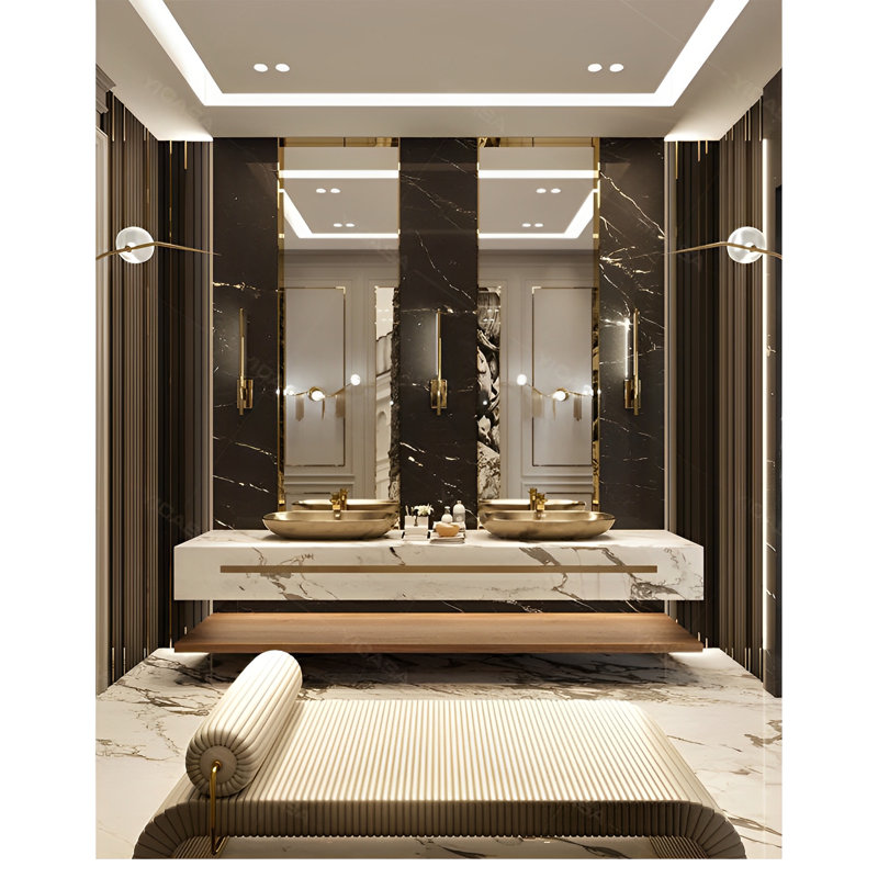 Lavabo vasque mural en marbre Exposed