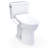 TOTO® Drake® WASHLET®+ Two-Piece Elongated 1.28 GPF Universal Height TORNADO FLUSH® Toilet with S2 Bidet Seat, 10 Inch Rough-In, Cotton White