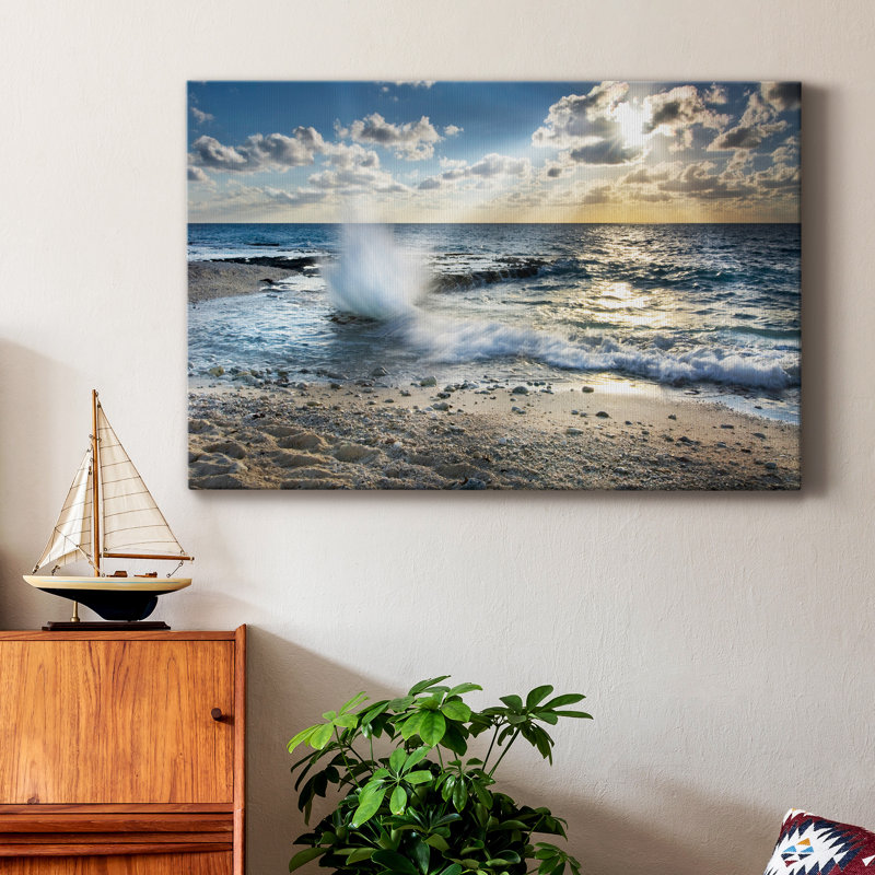 " Caribbean Sundown ", 8" H x 12" W x 1.5" D