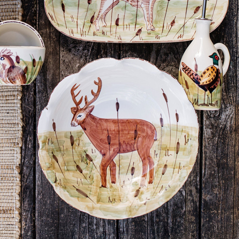 Wildlife Earthenware Fruit Bowl