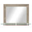 Miroir avec tablette en verre Ebern Designs-57393427
