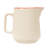 Stoneware Pitcher With Red Rim