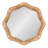 Rashana Scalloped Round Rattan Mirror
