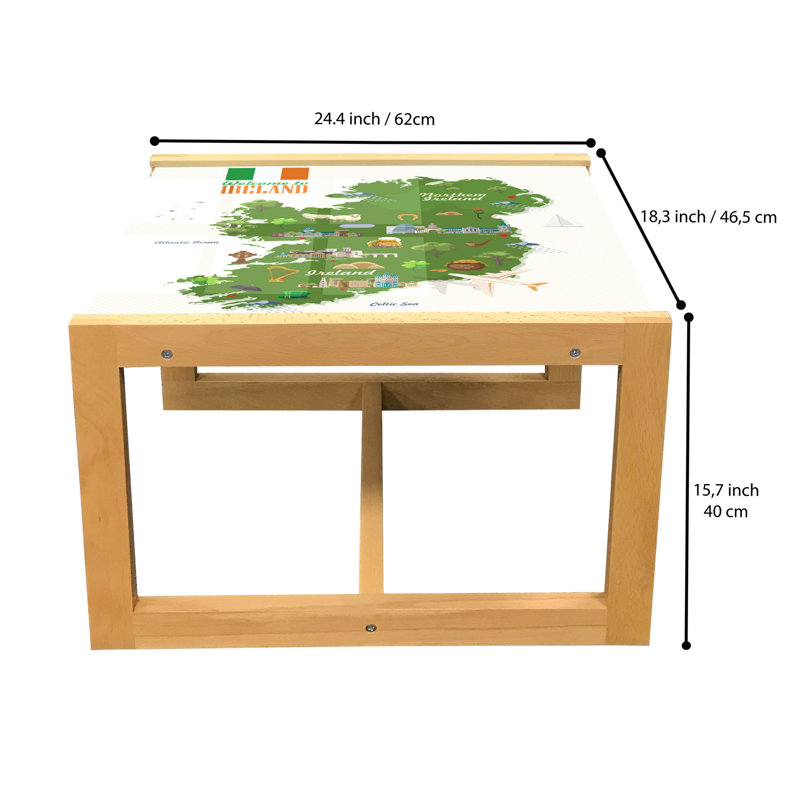 Ireene Sled Coffee Table, 62cm H x 46cm W x 40cm D