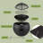 Outdoor Fire Pit - 24” Round Faux Concrete Firepit - Wood Burning Fire Pit with Poker, Screen, Cover - Wood Fire Pits for Outside Patio by Pure Garden