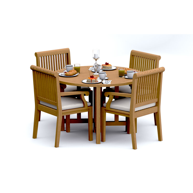 Ensemble repas d'extérieur rond Sack, 4
