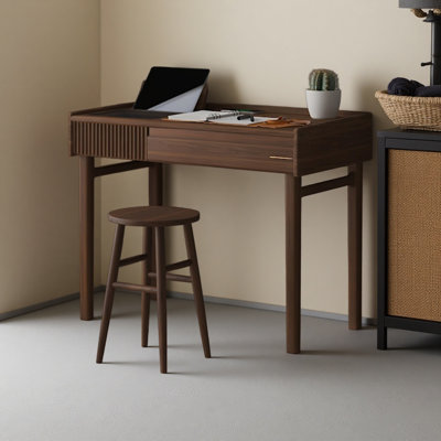 Modern Black Walnut Study Desk