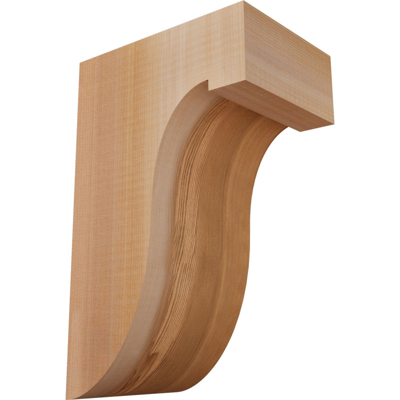 Del Monte Corbel, H 12 po x l 5,5 po x P 8 po, Lisse, Cèdre rouge