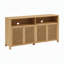 Buffet Mid-Century en rotin de style Mid-Century-133702660