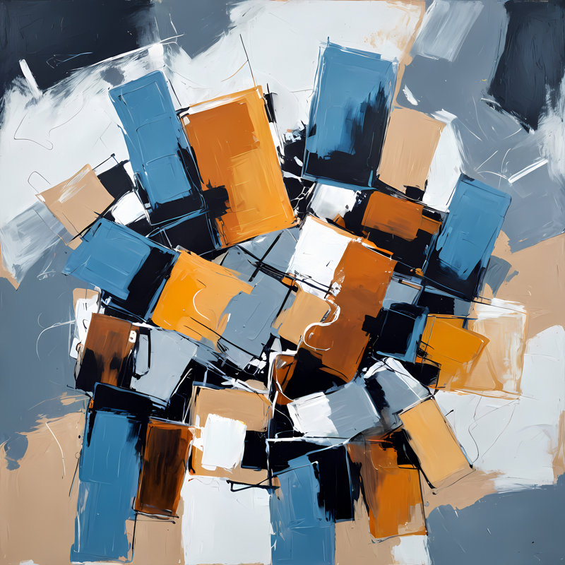 Compositional Drift II, 42" H x 42" W