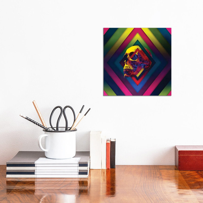 Lifeful Skull II by Ali Gulec - Wrapped Canvas Print, 30.48 cm H x 30.48 cm W
