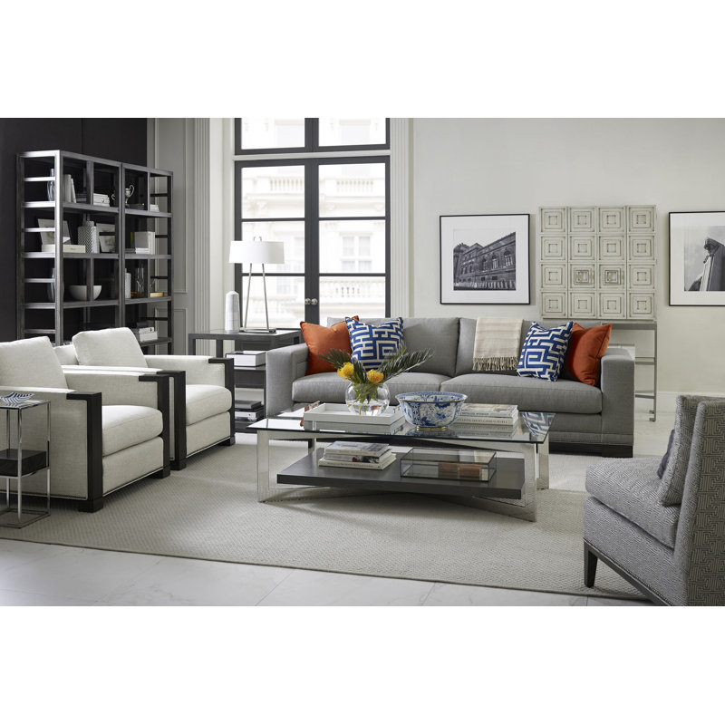 Michael Weiss Abingdon Two Seat Sofa, Nadia Steam, Wrenn
