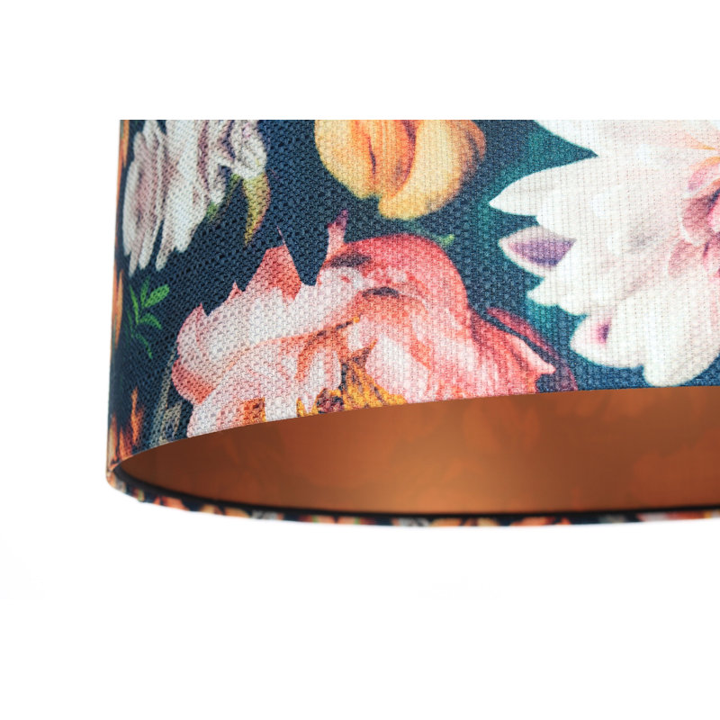 Bystrom 1 - Light Copper Drum Pendant, 112cm H x 50cm W x 50cm D