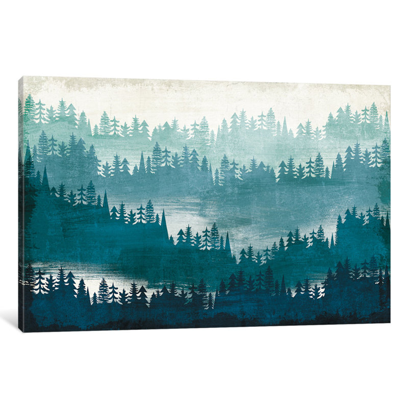 «Mountainscape II», impression sur toile tendue, H 8 po x l 12 po x P 0,75 po, Pas de tapis, Toile tendue