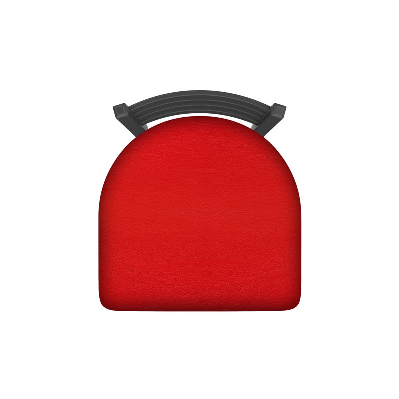 Tabouret de bar pivotant de 36" Evers, Étain, Vinyle - rouge Canter, Tabouret de bar (siège d’une hauteur de 30 po)
