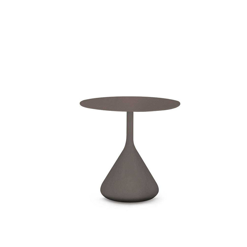 Satellite Outdoor Round Side Table, Black Pepper