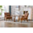 Accent Chairs Set of 2 with Side Table, Wood and Fabric Armchairs Side Chair-112092568