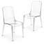 Chaises de salle à manger Lade Modern Lucite - Chaises empilables en acrylique transparent entièrement assemblées pour la cuisine ou la salle à manger-22458886-124798130