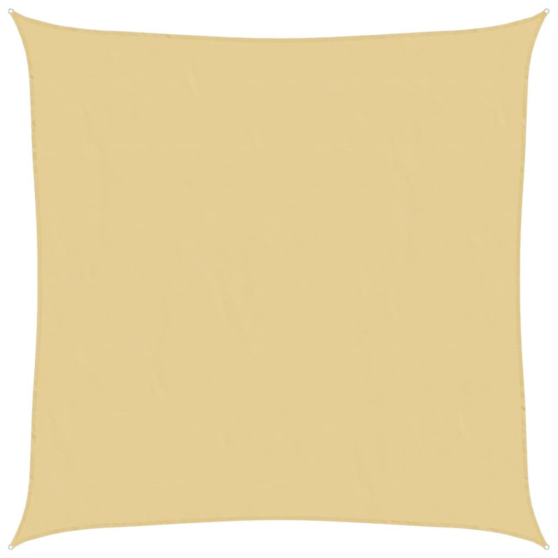 Candece 100% Polyester Oxford 7m x 7m Square Shade Sail, Sand