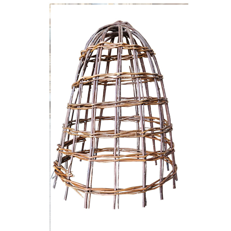 Cloche de saule, H 24 po x l 22 po x P 22 po, Brun
